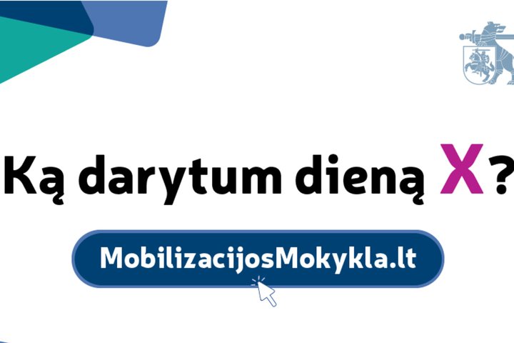 Plakatas kviečiantis pasiruošti dienai x