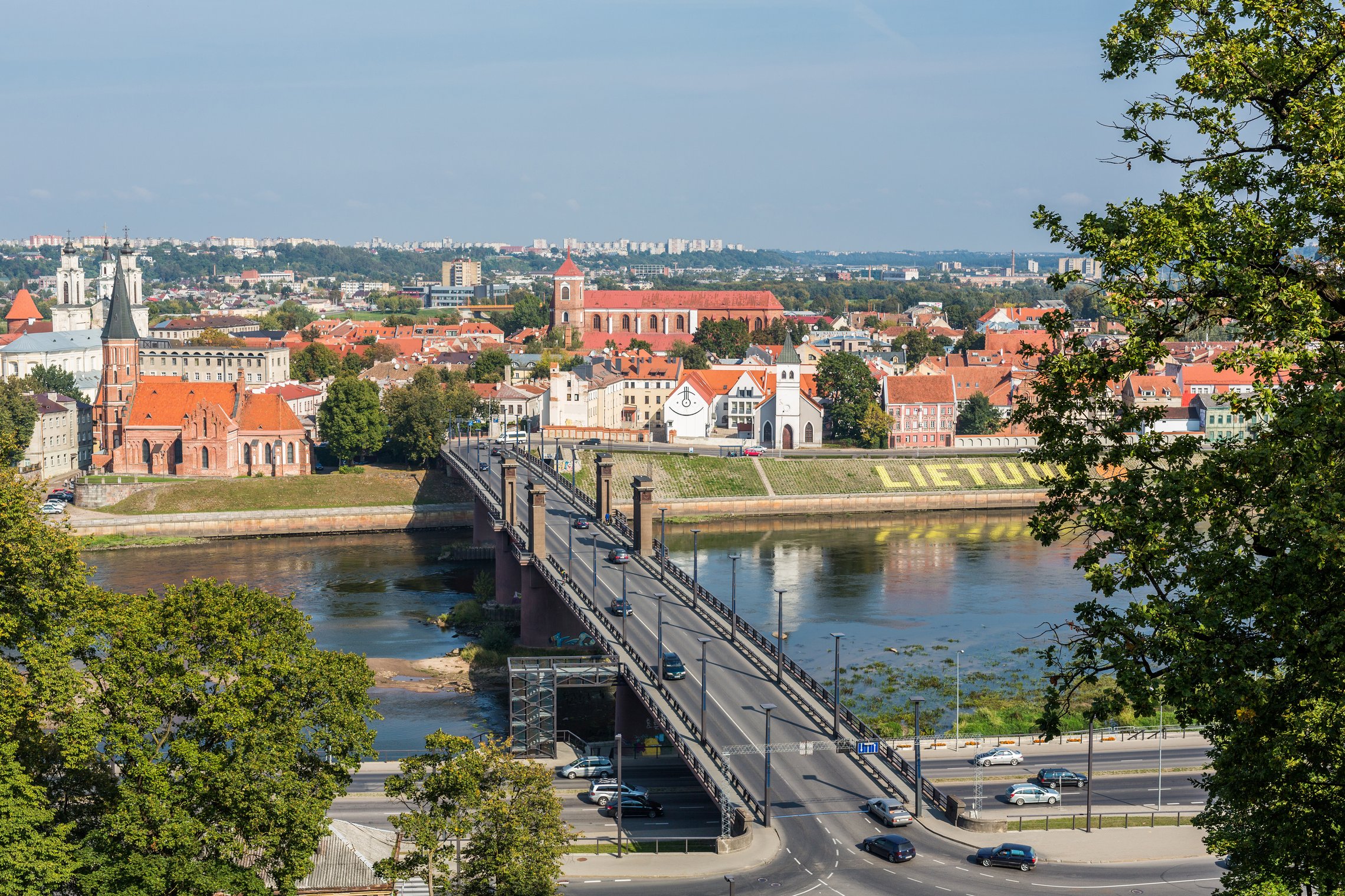 Vaizdas į Kauno senamiestį