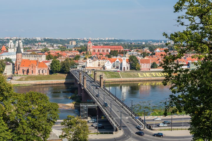 Vaizdas į Kauno senamiestį