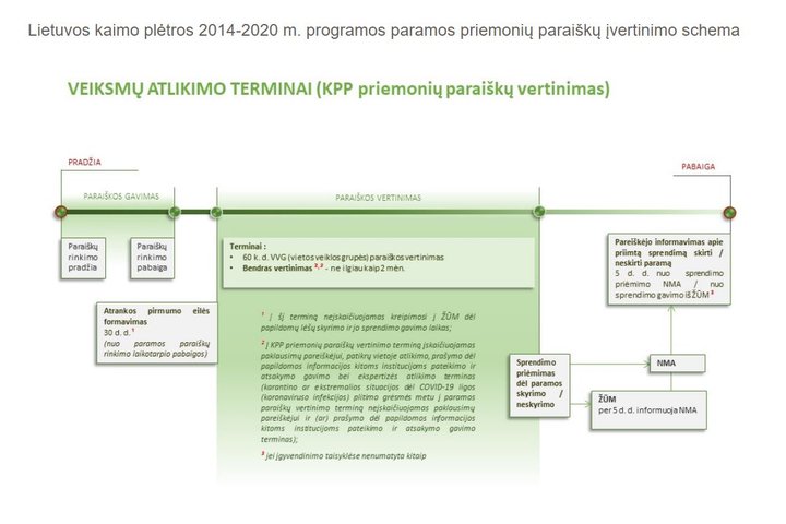 Paraiškų vertinimo schema