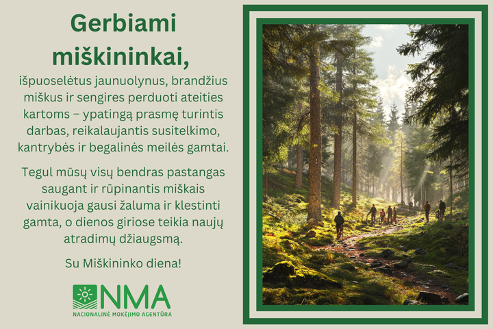 Sveikinimas miškininkams