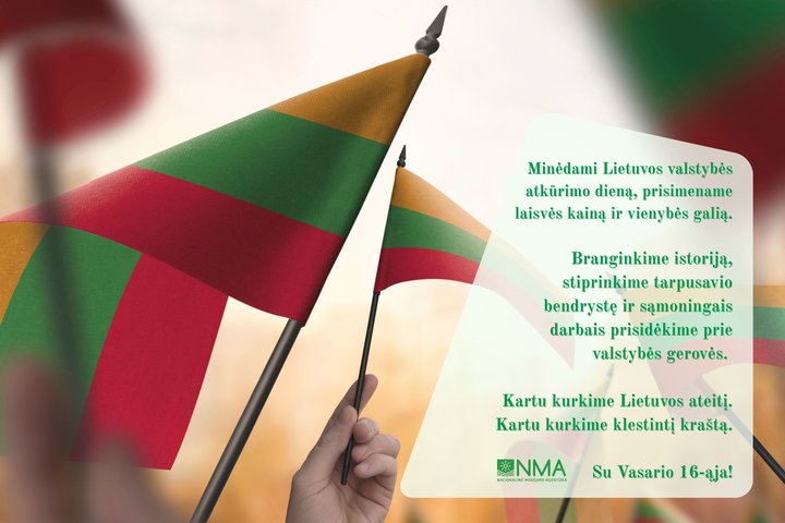 Sveikinimas Vasario 16-osios dienos proga