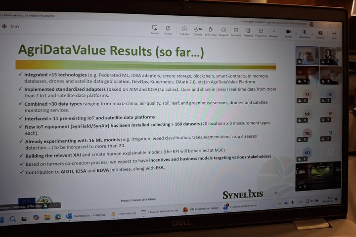Results of project - meeting screen