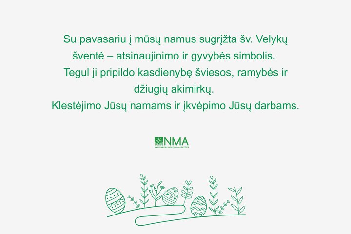 Sveikinimas Velykų proga